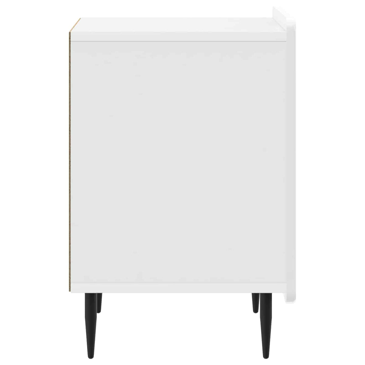 Natskab 2 stk. Hvid højglans 43 x 34,5 x 52 cm Konstrueret træ