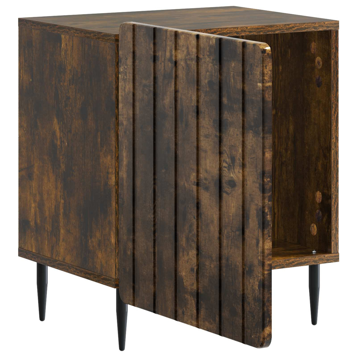 Natskab 2 stk. Røget eg 43 x 34,5 x 52 cm Konstrueret træ