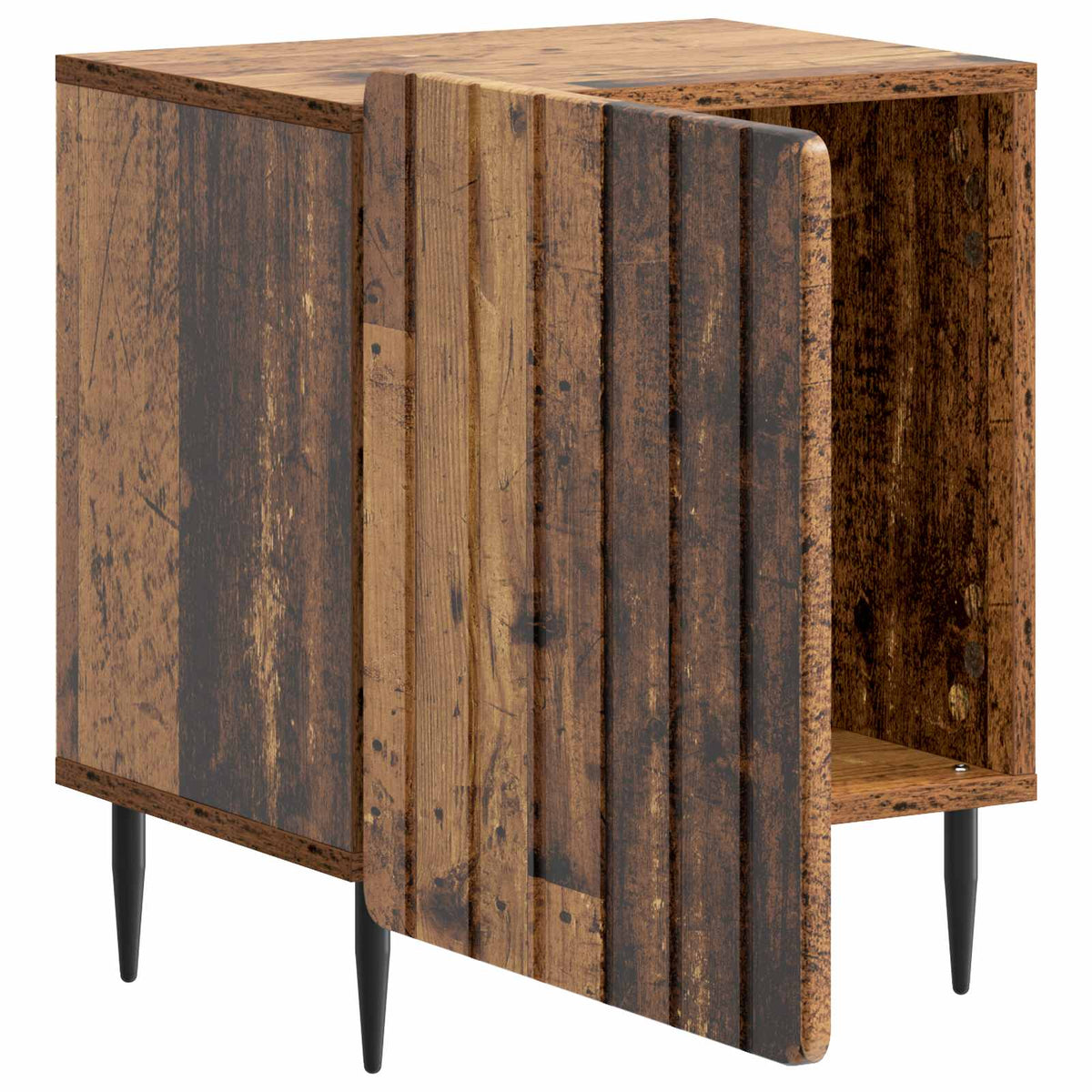 Natskab 2 stk. Gammelt træ 43 x 34,5 x 52 cm Konstrueret træ