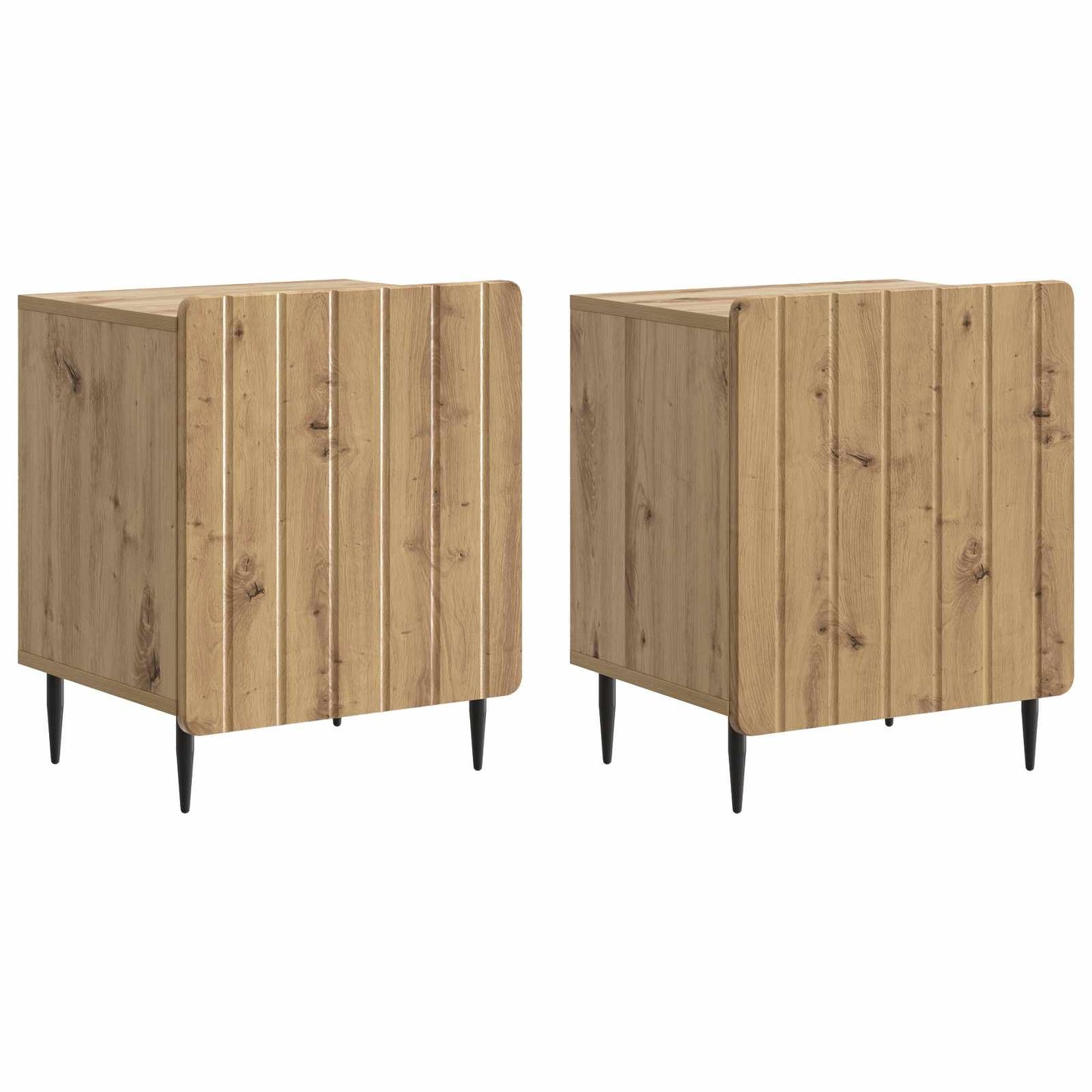 Natskab 2 stk. Artisan-eg 43 x 34,5 x 52 cm Konstrueret træ