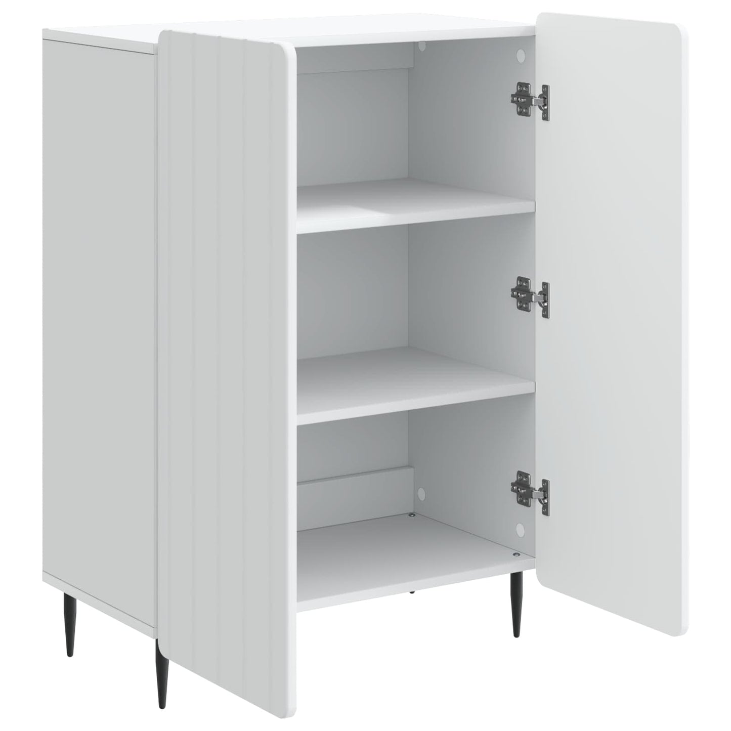 Sideboard Hvid 66 x 34,5 x 92 cm Konstrueret træ