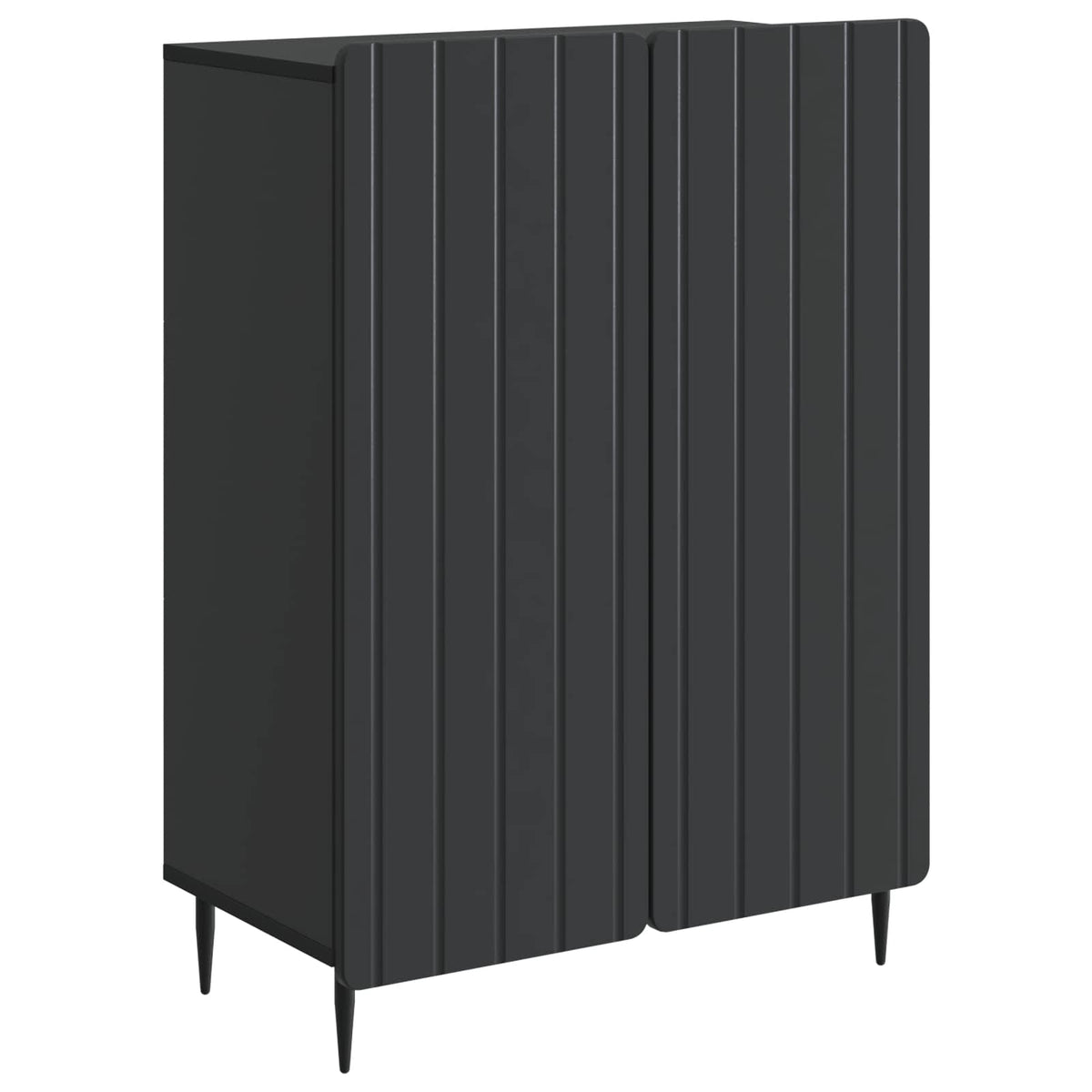 Sideboard Sort 66 x 34,5 x 92 cm Konstrueret træ