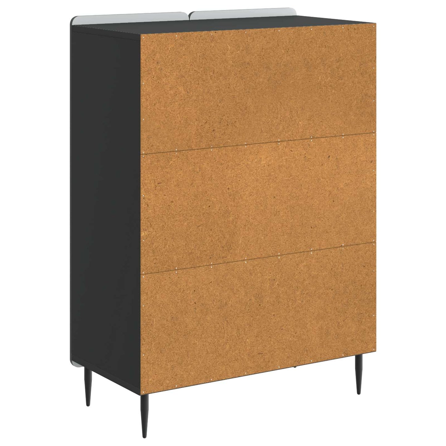 Sideboard Sort 66 x 34,5 x 92 cm Konstrueret træ