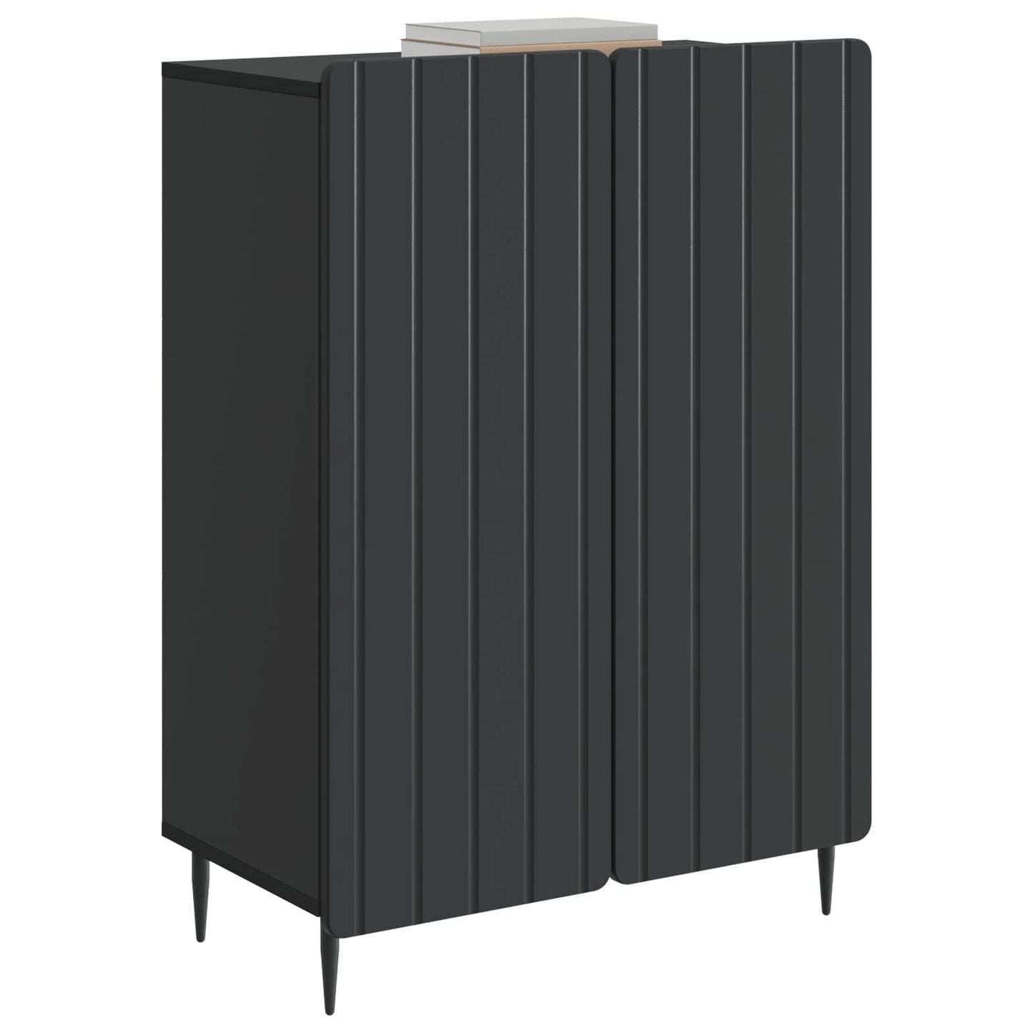 Sideboard Sort 66 x 34,5 x 92 cm Konstrueret træ