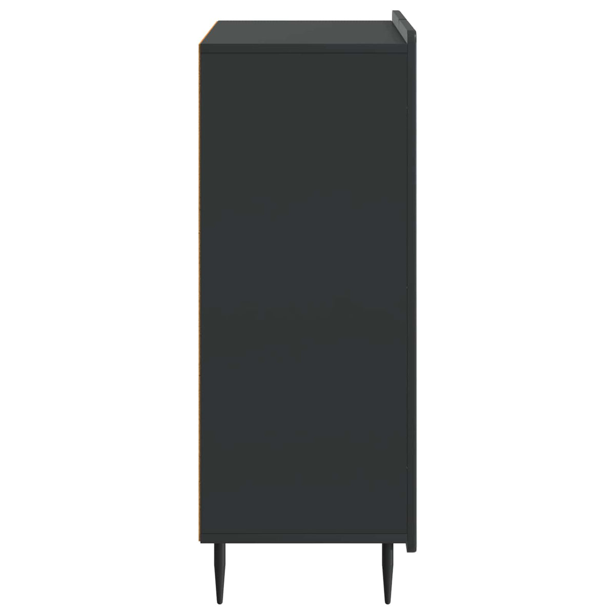 Sideboard Sort 66 x 34,5 x 92 cm Konstrueret træ