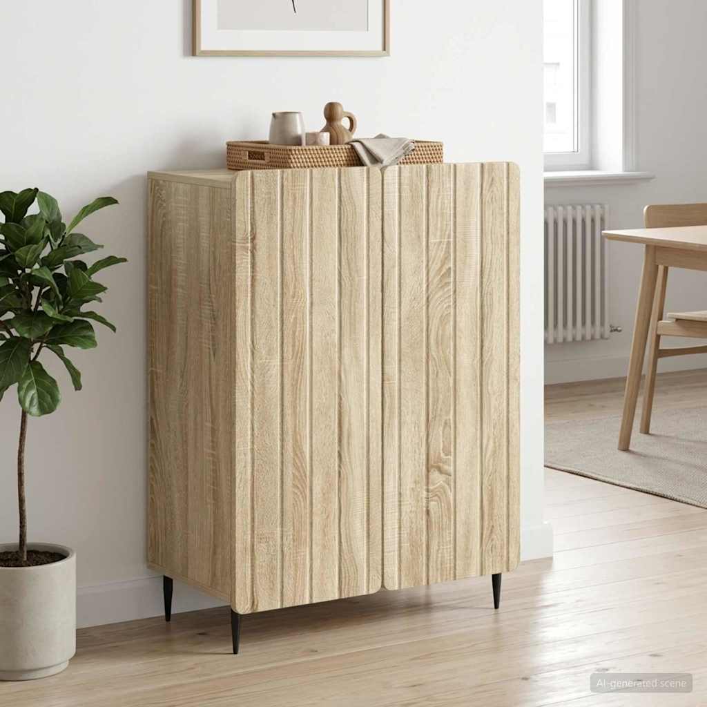 Sideboard Sonoma-eg 66 x 34,5 x 92 cm Konstrueret træ