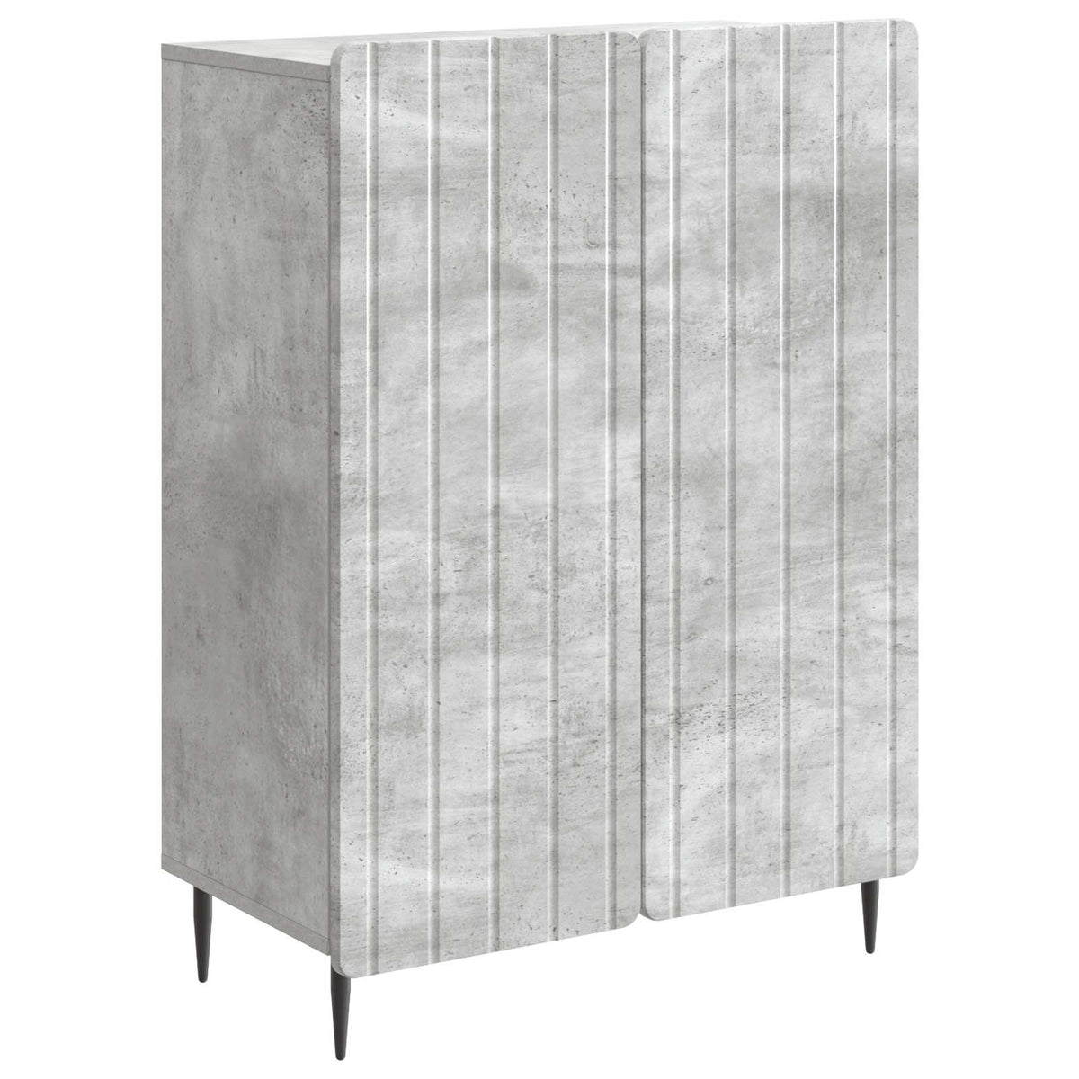 Sideboard Betongrå 66 x 34,5 x 92 cm Konstrueret træ