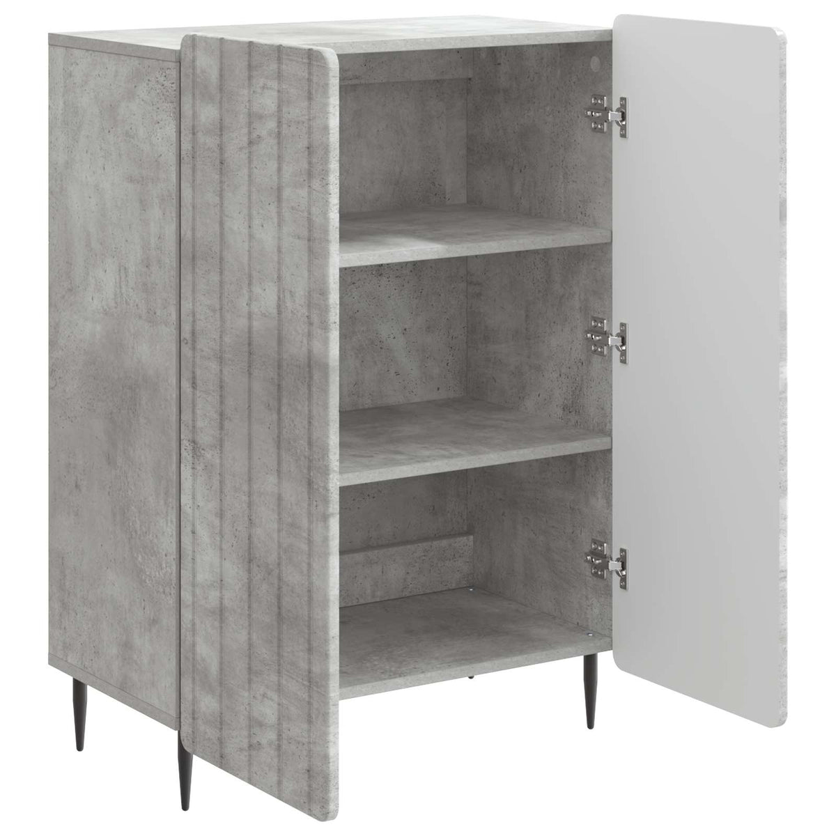 Sideboard Betongrå 66 x 34,5 x 92 cm Konstrueret træ