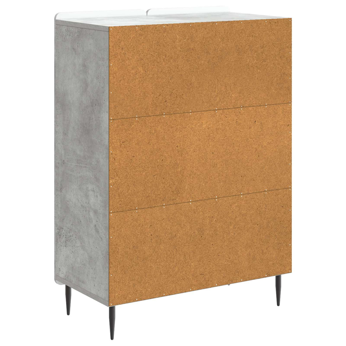 Sideboard Betongrå 66 x 34,5 x 92 cm Konstrueret træ