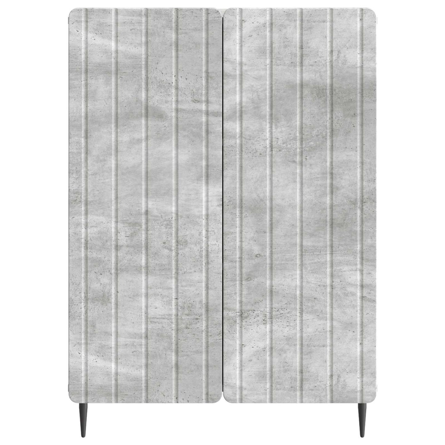 Sideboard Betongrå 66 x 34,5 x 92 cm Konstrueret træ
