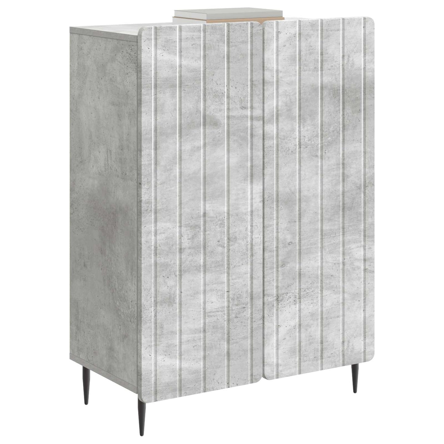 Sideboard Betongrå 66 x 34,5 x 92 cm Konstrueret træ