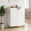 Sideboard Hvid højglans 66 x 34,5 x 92 cm Konstrueret træ