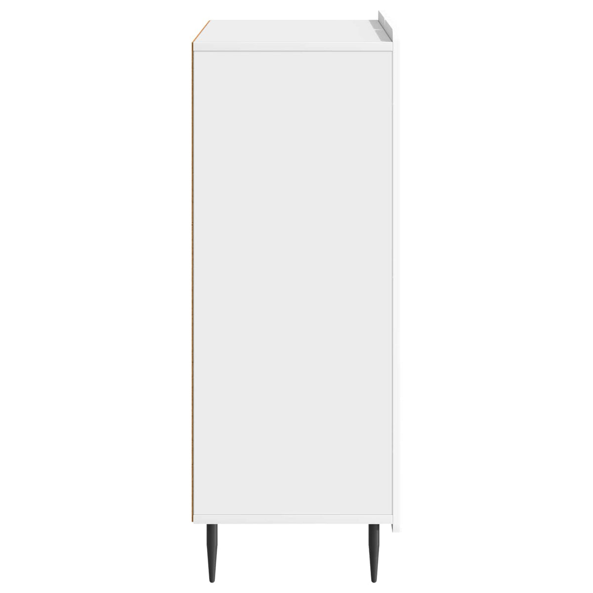 Sideboard Hvid højglans 66 x 34,5 x 92 cm Konstrueret træ