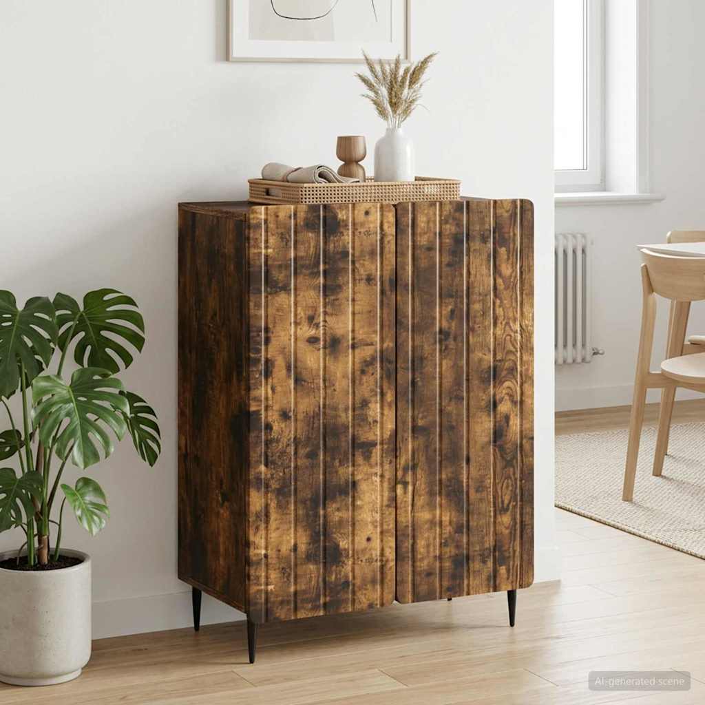 Sideboard Røget eg 66 x 34,5 x 92 cm Konstrueret træ