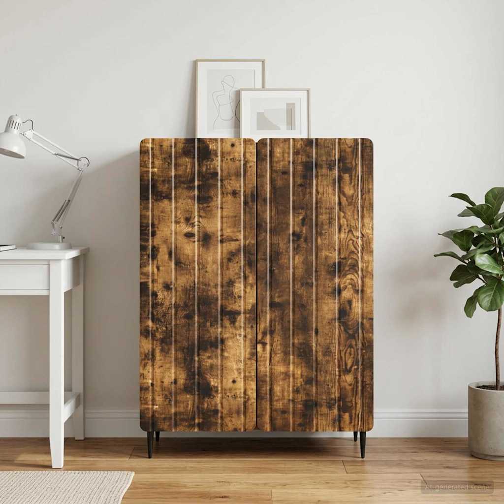 Sideboard Røget eg 66 x 34,5 x 92 cm Konstrueret træ