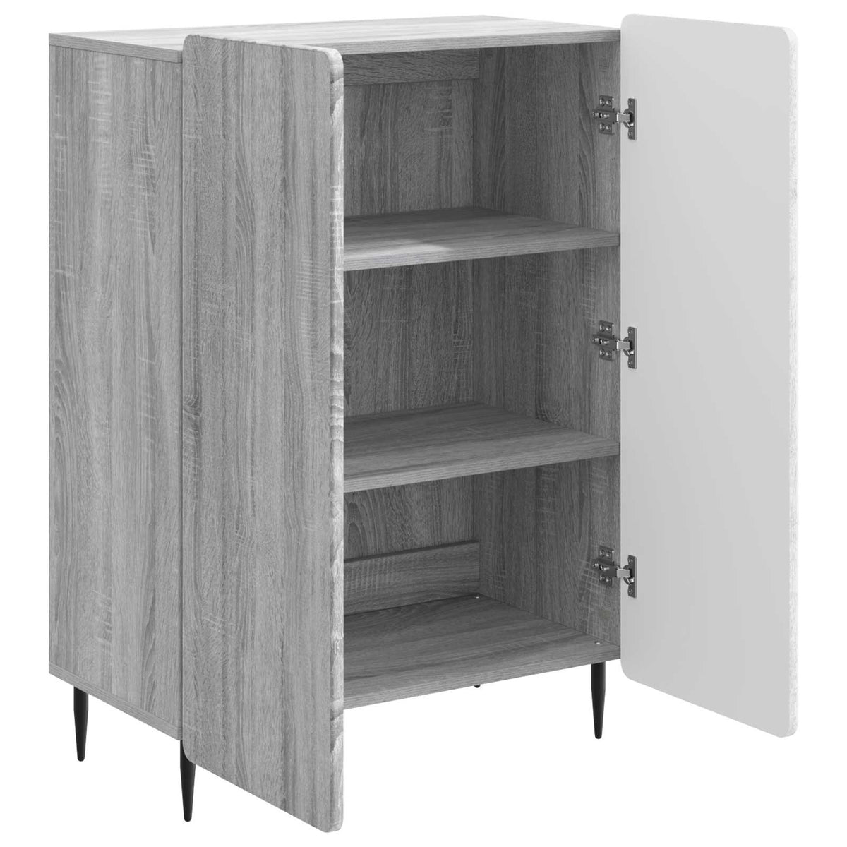 Sideboard Grå sonoma-eg 66 x 34,5 x 92 cm Konstrueret træ