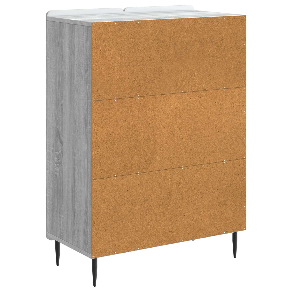 Sideboard Grå sonoma-eg 66 x 34,5 x 92 cm Konstrueret træ