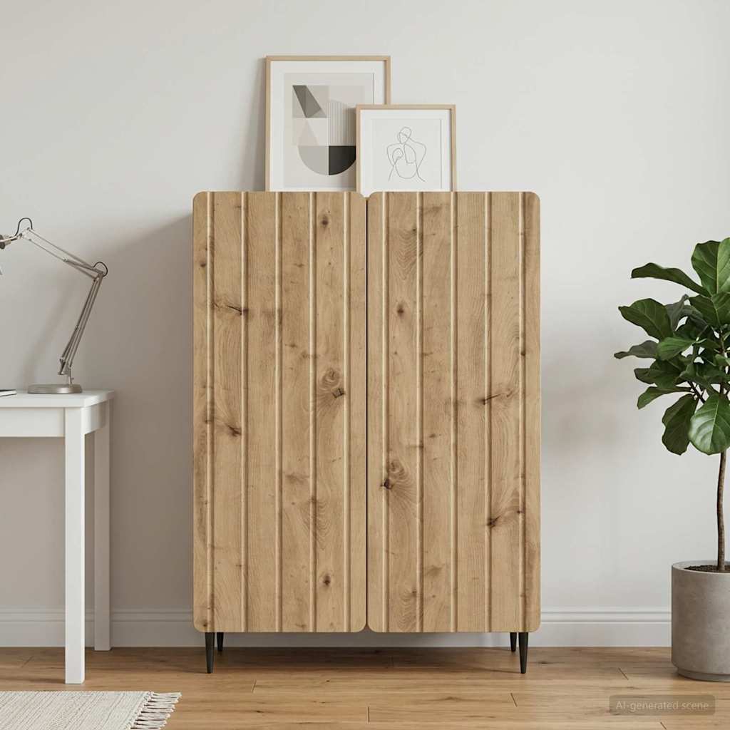 Sideboard Artisan-eg 66 x 34,5 x 92 cm Konstrueret træ