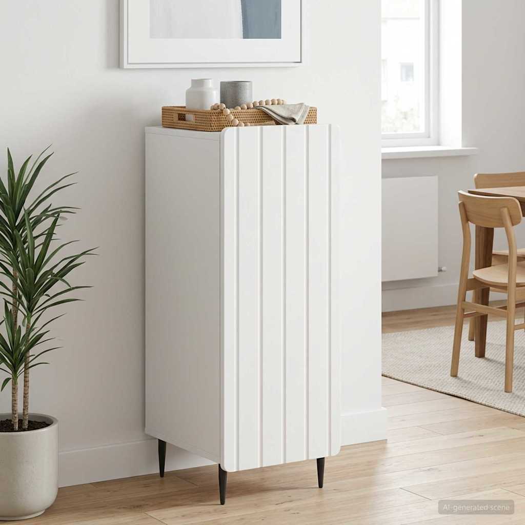 Sideboard Hvid 34,5 x 33 x 92 cm Konstrueret træ