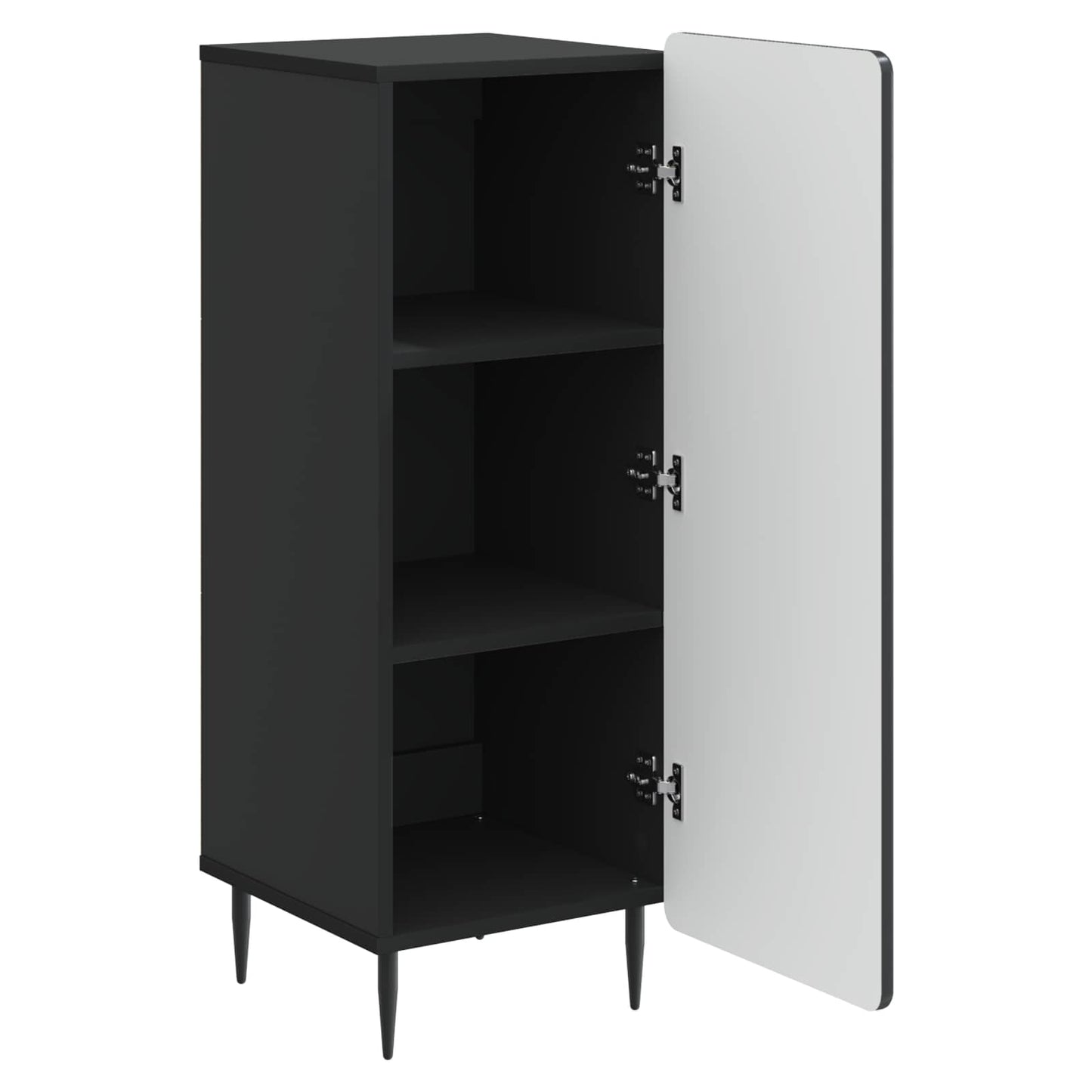 Sideboard Sort 34,5 x 33 x 92 cm Konstrueret træ