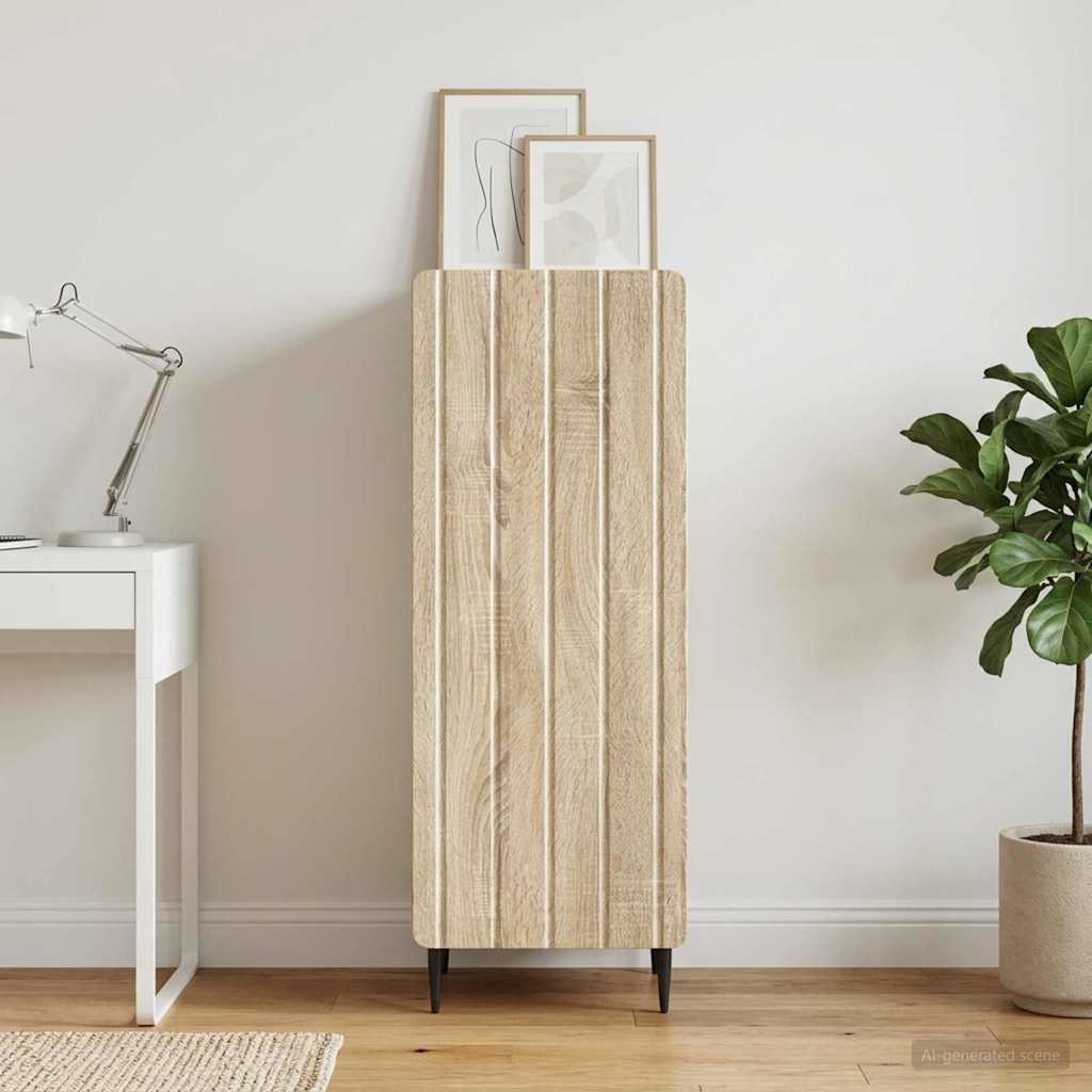 Sideboard Sonoma-eg 34,5 x 33 x 92 cm Konstrueret træ