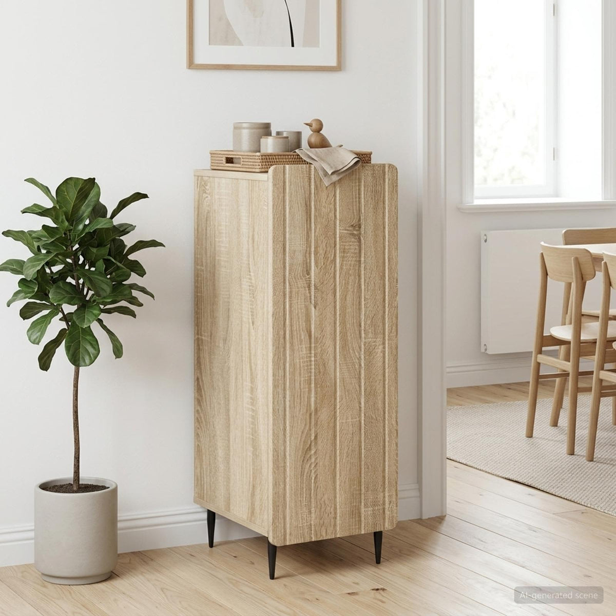 Sideboard Sonoma-eg 34,5 x 33 x 92 cm Konstrueret træ