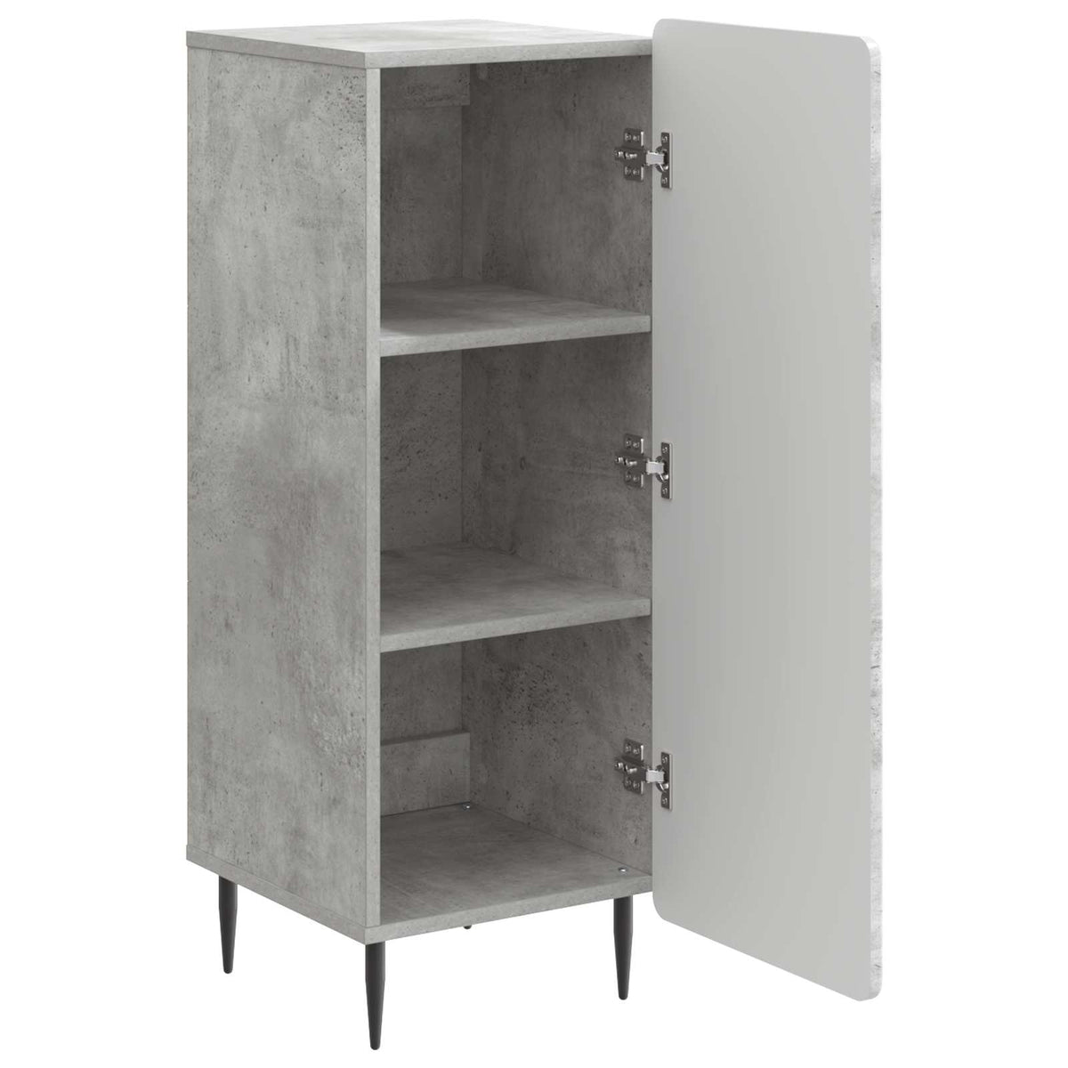 Sideboard Betongrå 34,5 x 33 x 92 cm Konstrueret træ