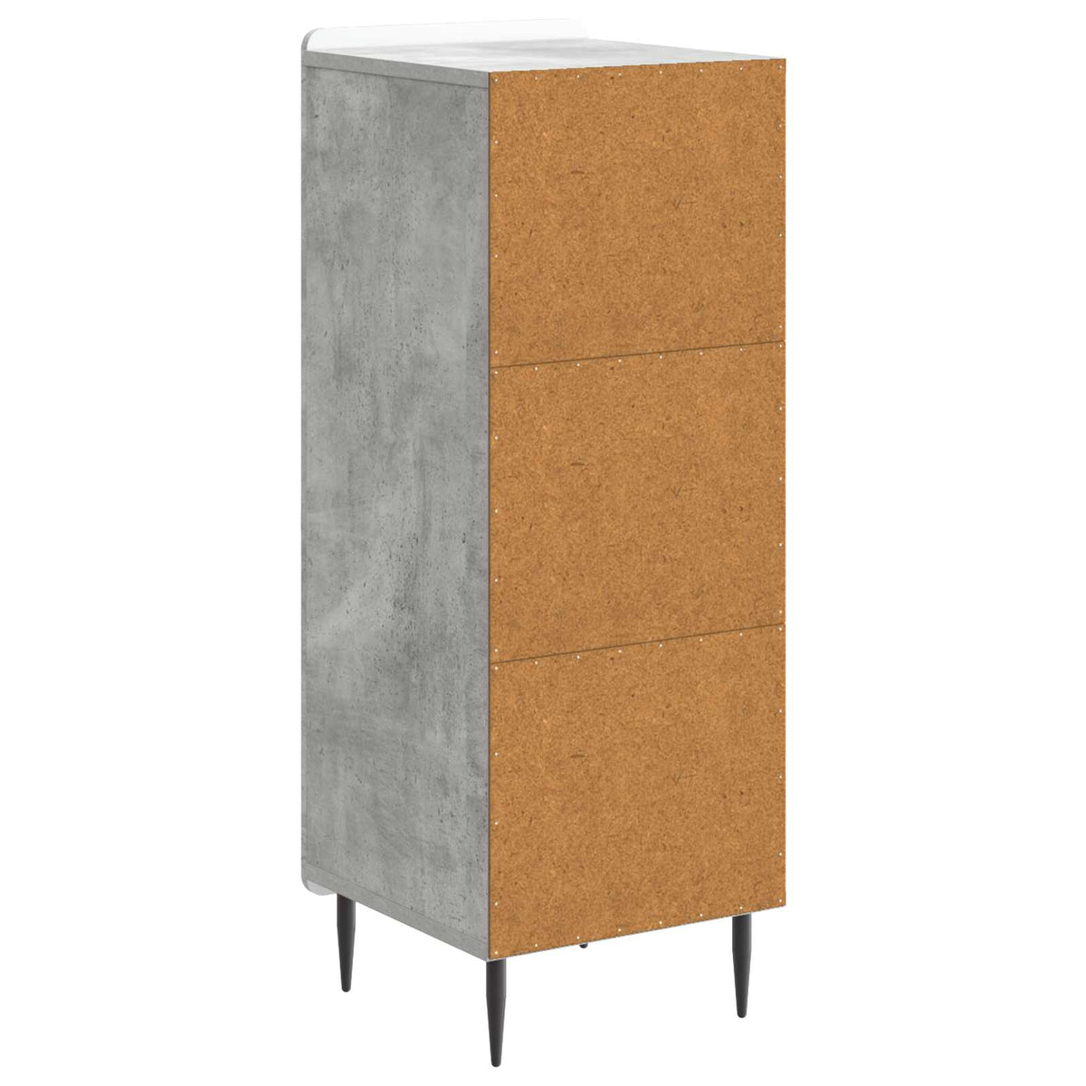 Sideboard Betongrå 34,5 x 33 x 92 cm Konstrueret træ