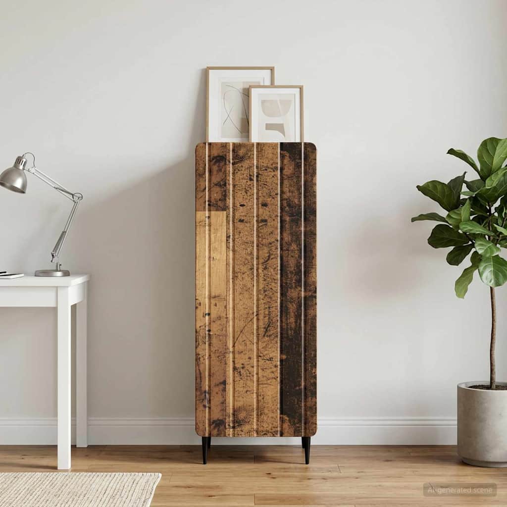 Sideboard Gammelt træ 34,5 x 33 x 92 cm Konstrueret træ