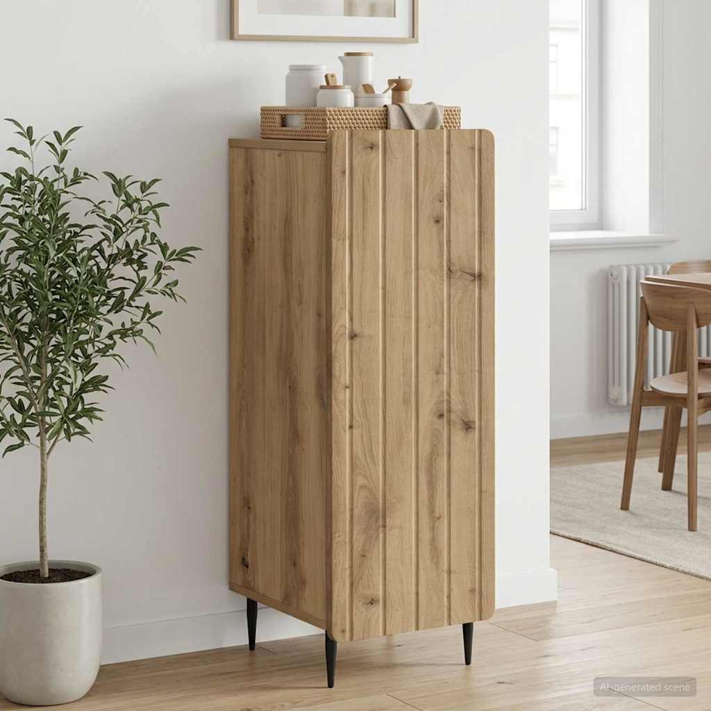 Sideboard Artisan-eg 34,5 x 33 x 92 cm Konstrueret træ