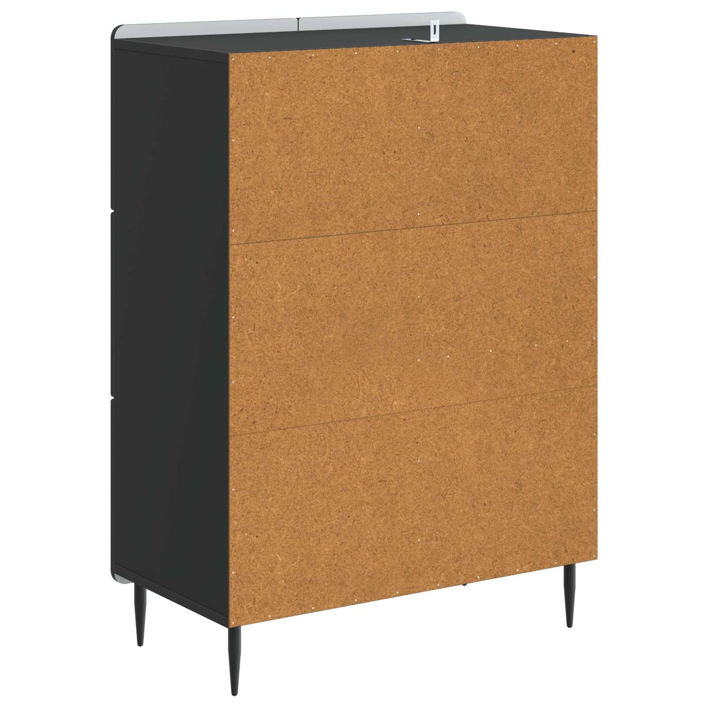 Sideboard Sort 66 x 34,5 x 91,5 cm Konstrueret træ