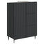 Sideboard Sort 66 x 34,5 x 91,5 cm Konstrueret træ