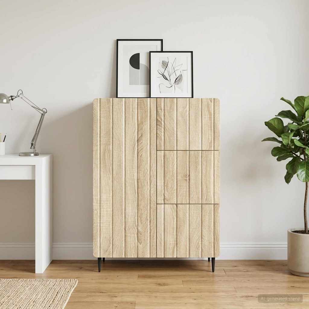 Sideboard Sonoma-eg 66 x 34,5 x 91,5 cm Konstrueret træ