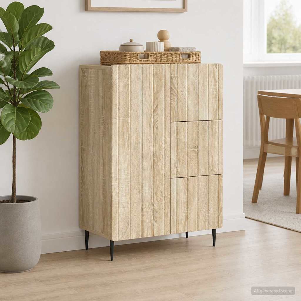 Sideboard Sonoma-eg 66 x 34,5 x 91,5 cm Konstrueret træ