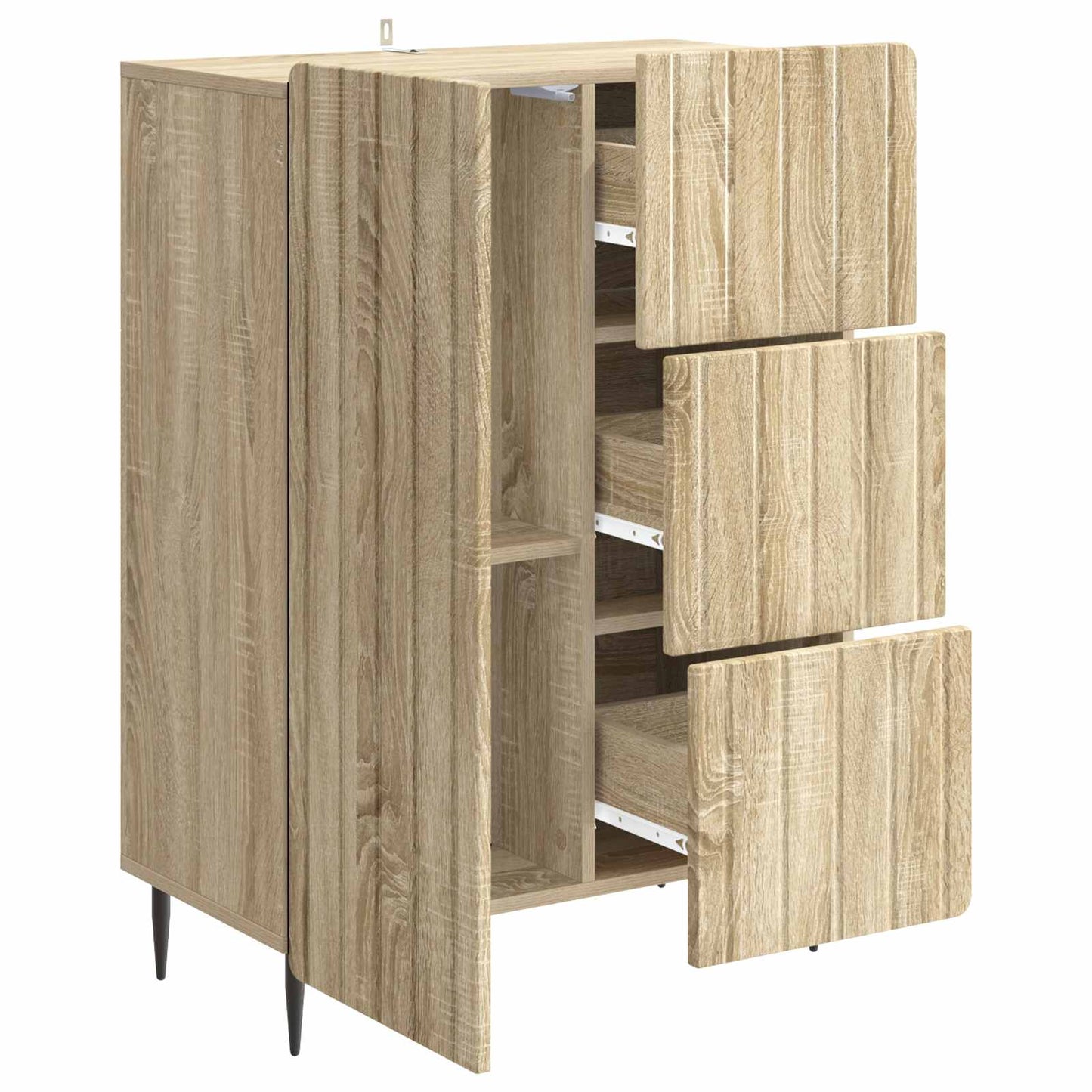 Sideboard Sonoma-eg 66 x 34,5 x 91,5 cm Konstrueret træ