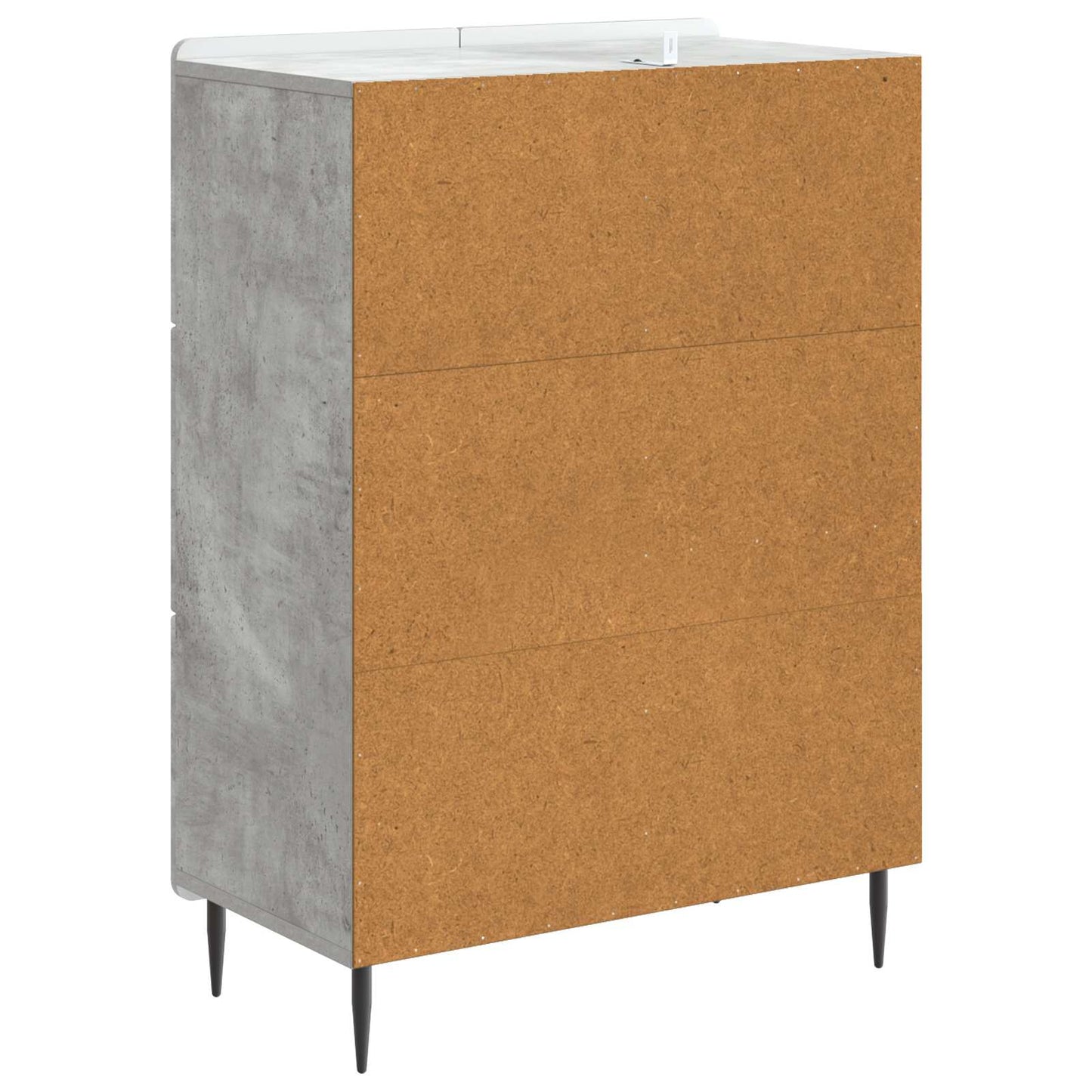 Sideboard Betongrå 66 x 34,5 x 91,5 cm Konstrueret træ