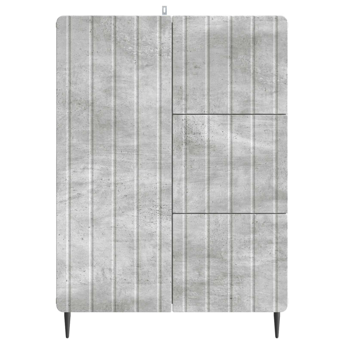 Sideboard Betongrå 66 x 34,5 x 91,5 cm Konstrueret træ