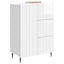 Sideboard Hvid højglans 66 x 34,5 x 91,5 cm Konstrueret træ