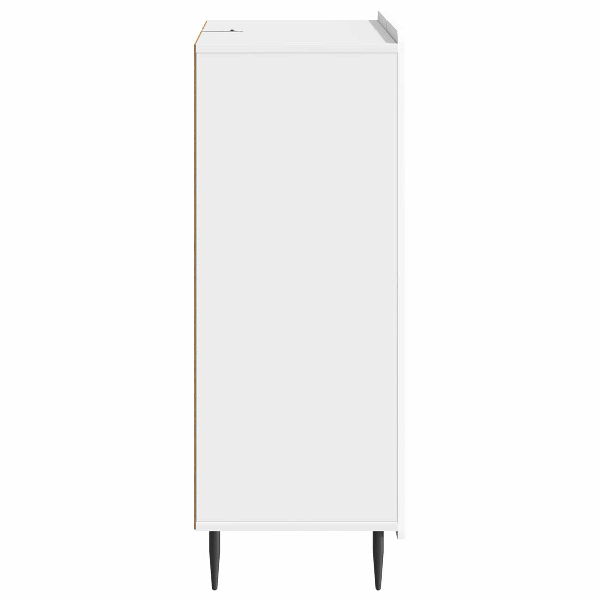 Sideboard Hvid højglans 66 x 34,5 x 91,5 cm Konstrueret træ