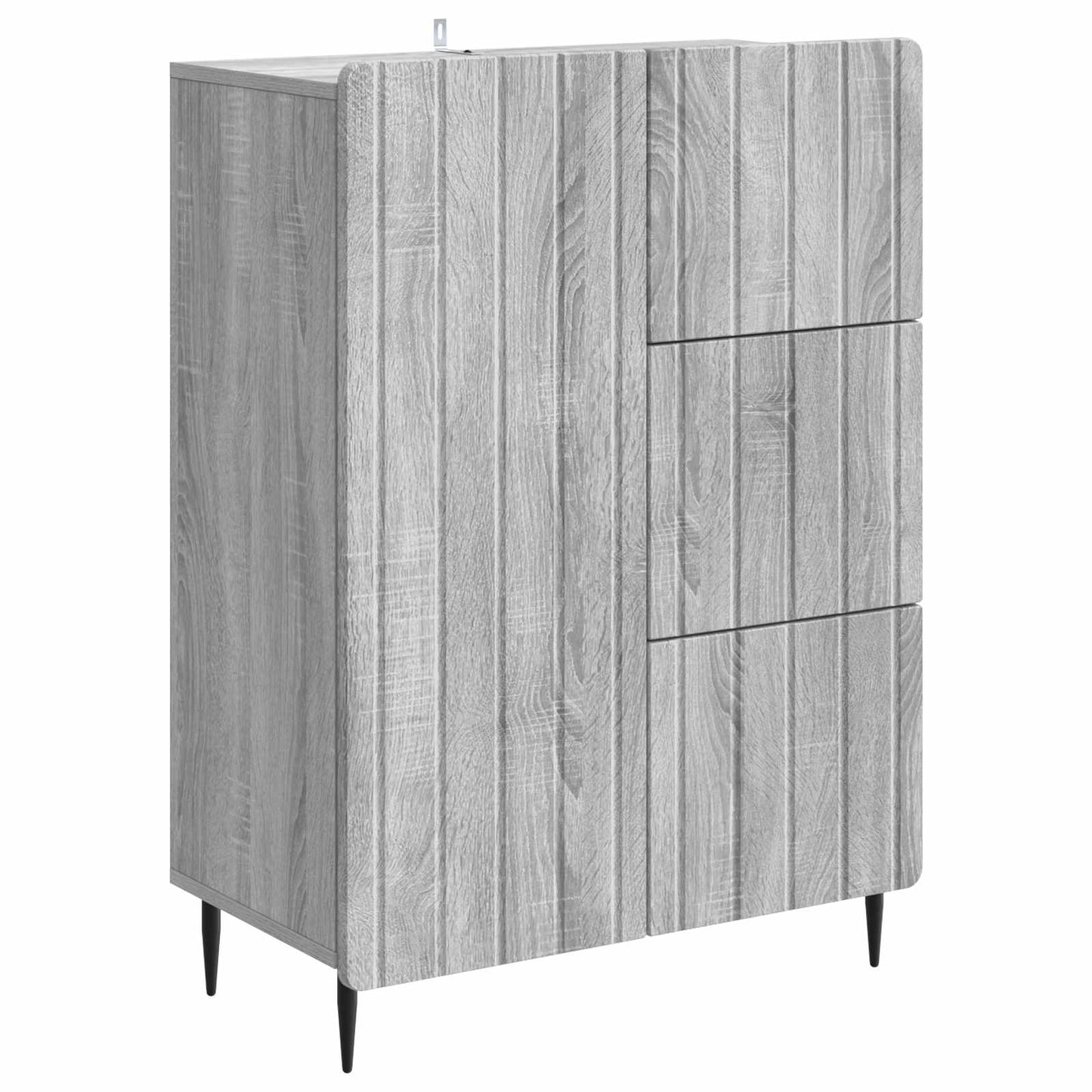Sideboard Grå sonoma-eg 66 x 34,5 x 91,5 cm Konstrueret træ
