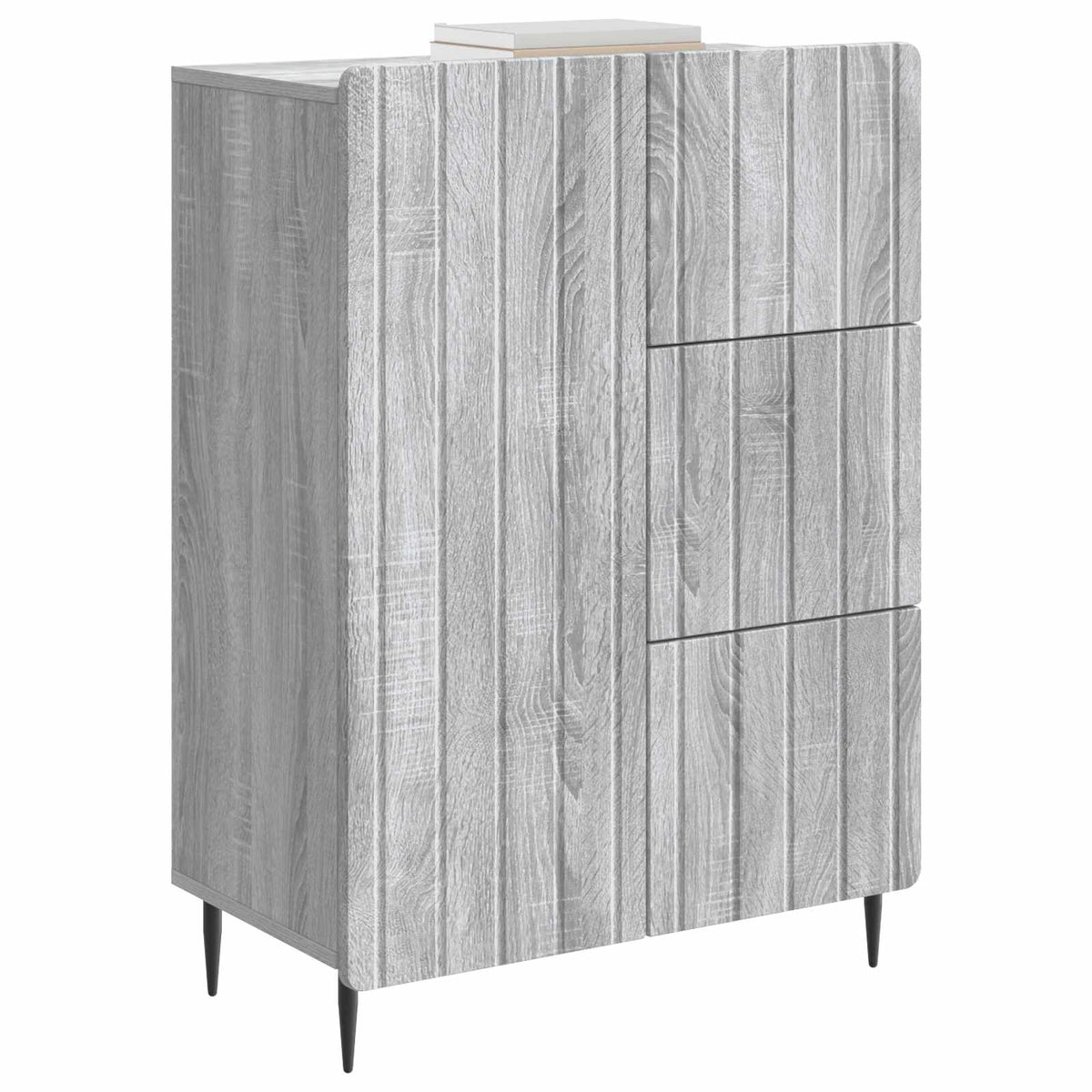 Sideboard Grå sonoma-eg 66 x 34,5 x 91,5 cm Konstrueret træ