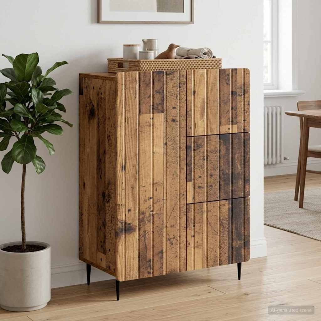 Sideboard Gammelt træ 66 x 34,5 x 91,5 cm Konstrueret træ