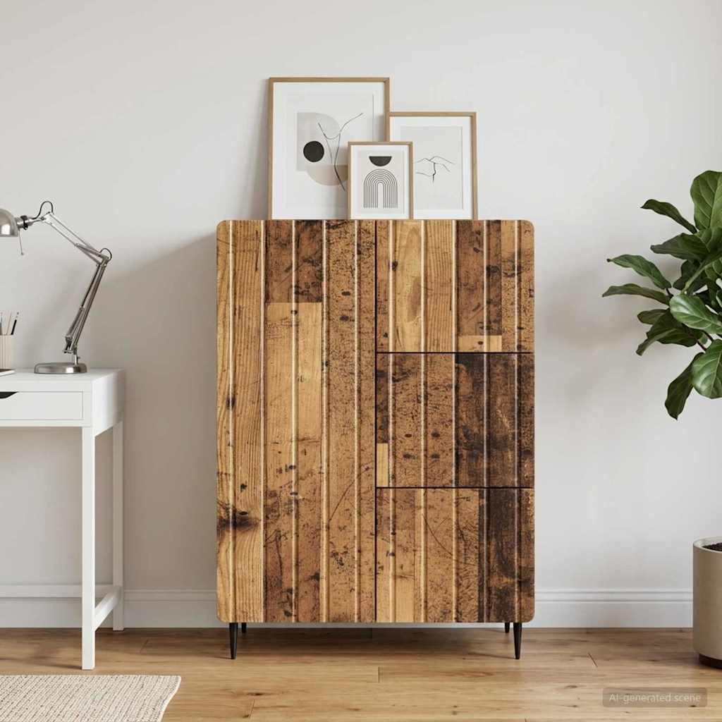Sideboard Gammelt træ 66 x 34,5 x 91,5 cm Konstrueret træ