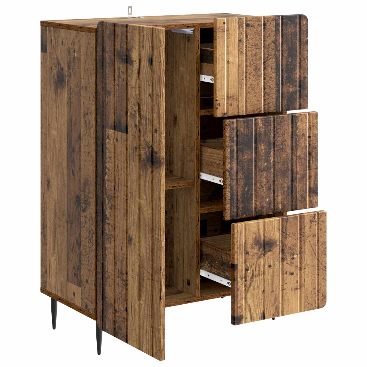 Sideboard Gammelt træ 66 x 34,5 x 91,5 cm Konstrueret træ