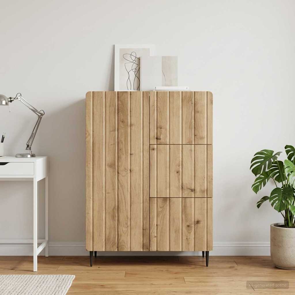 Sideboard Artisan-eg 66 x 34,5 x 91,5 cm Konstrueret træ