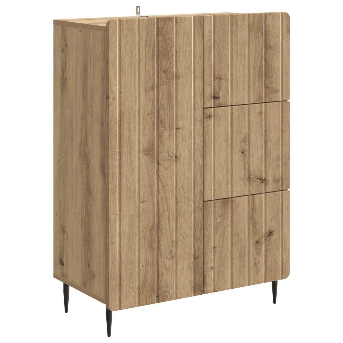 Sideboard Artisan-eg 66 x 34,5 x 91,5 cm Konstrueret træ