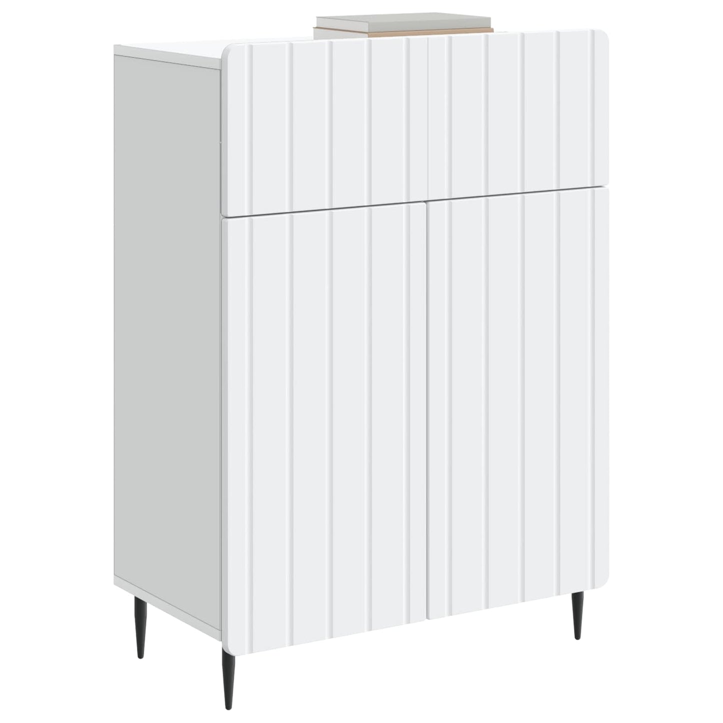 Sideboard Hvid 66 x 34,5 x 92 cm Konstrueret træ