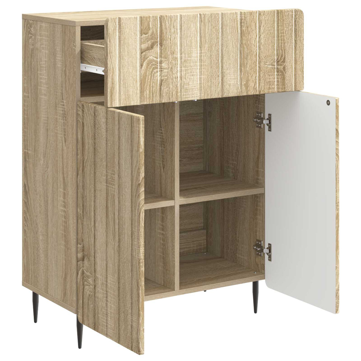 Sideboard Sonoma-eg 66 x 34,5 x 92 cm Konstrueret træ