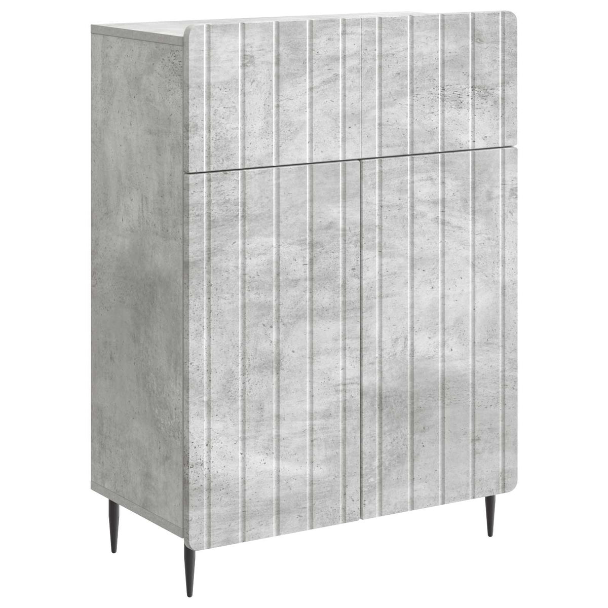 Sideboard Betongrå 66 x 34,5 x 92 cm Konstrueret træ