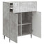 Sideboard Betongrå 66 x 34,5 x 92 cm Konstrueret træ